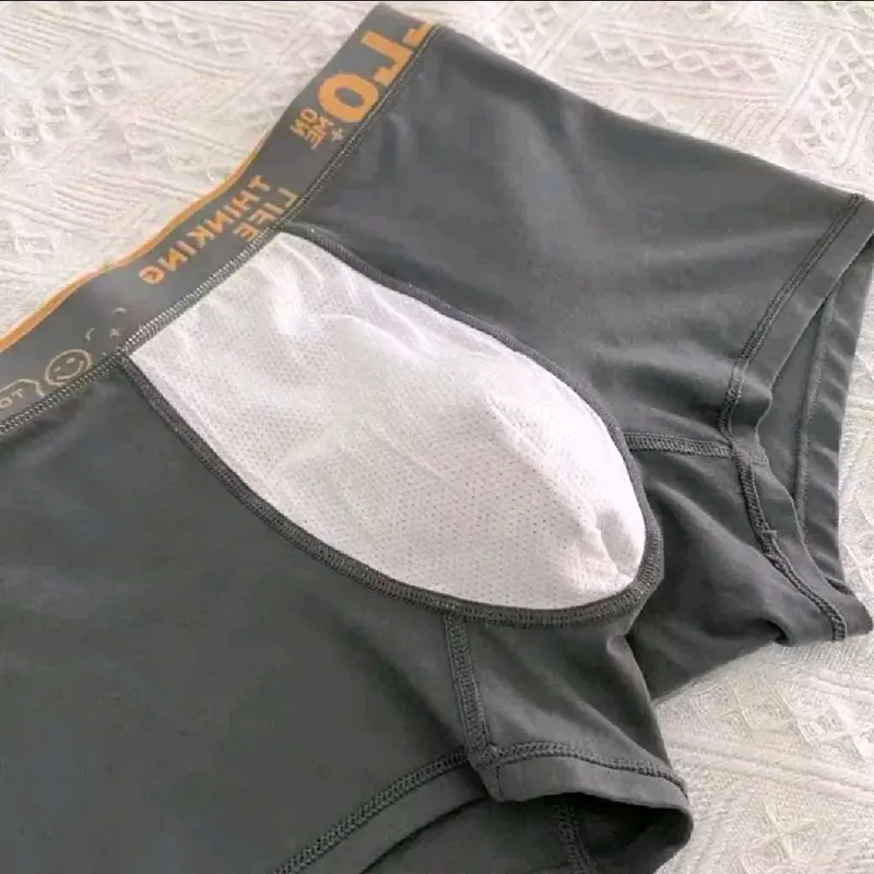 PAKET 6 PCS Celana Dalam Boxer Pria Hello Ice Silk Adem Lembut Tipis Antibakteri CDP006 Nyaman priamurah 2