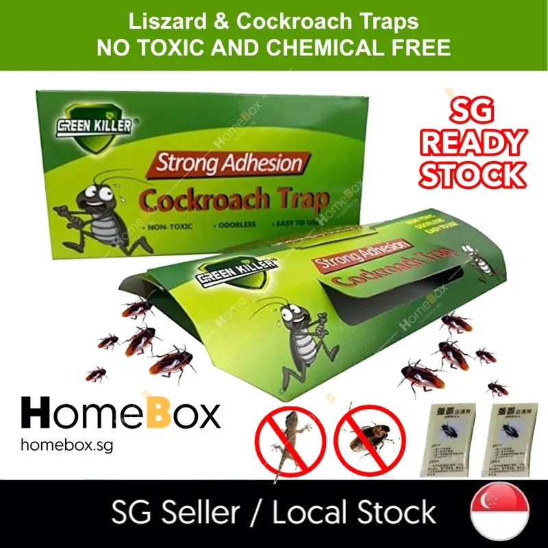 HomeBox 10PCS Cockroach Trap Lizard Trap Sticker Glue Sticky Catcher, Roach killer Pest Stop, Home, Car