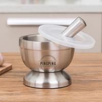Gambar “COD”【Cobek】Penghancur Baja Tahan Karat 304, Penghancur Bawang Putih Padat, Penggiling Rumah Tangga Kuno, Toples Obat, Penghancur Bawang Putih Manual, Mangkuk/cobek/Pakar Alat Stainless - Lingkaran besar lebar（10cm） dari TOKO.HBD Kab. Tangerang 4 Tokopedia