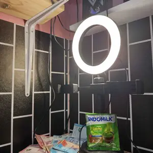 Holder Meja Ringlight 3in1 Lampu 16 Cm Gerobak Acc Holder Stand Lamp Holder Meja 3 In 1 Y216 Youtuber Live Streaming Mua Ring Light Foto Make Up stainless-steel garansi produsen aksesoris selfie