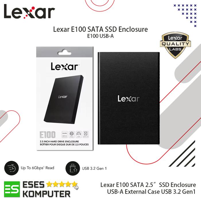 Gambar Enclosure Lexar E100 SATA USB 3.2 Gen 1 | 2.5" External SSD Case dari ESES Komputer Tasikmalaya Kota Tasikmalaya Tokopedia