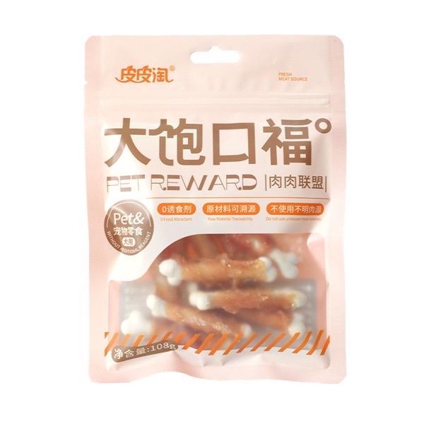 Gà cuộn sữa canxi cho chó - Pet Reward - 108g - Thức ăn thưởng cho thú cưng