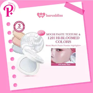 BNB barenbliss Moist Mochi Paste Highlighter | Shimmer Glow, Mudah Dibaur, Tahan 12 Jam, High Pigmented Lasting Bronzer Wajah