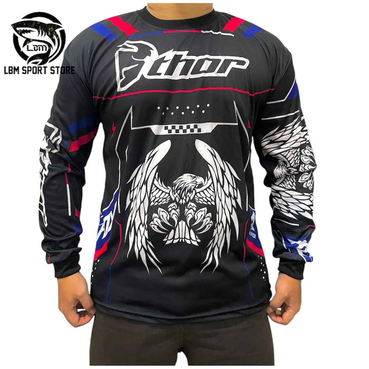 Jersey Motorcross Baju Racing Kaos Ofroad Lengan Panjang Sport