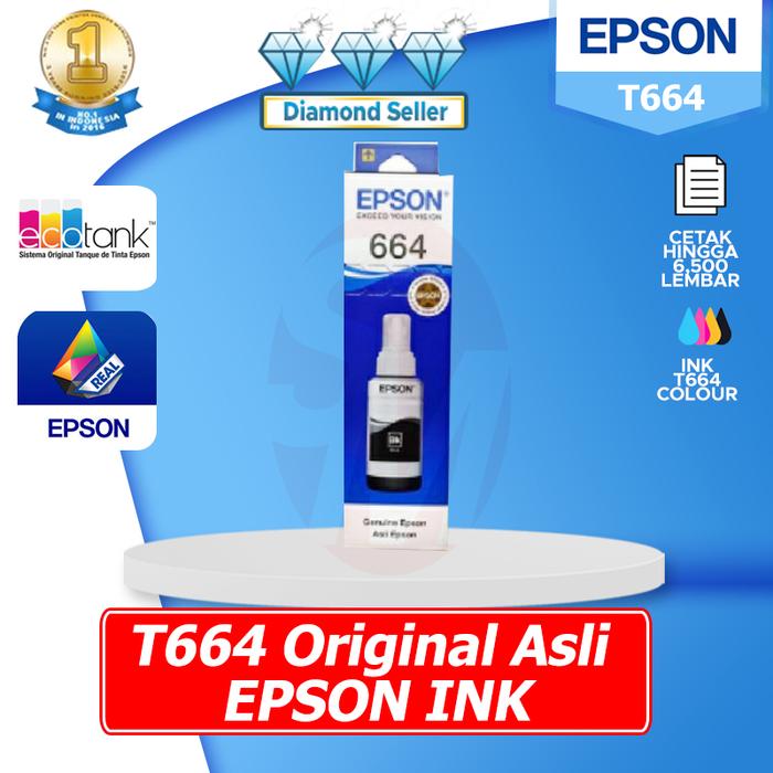Gambar TINTA EPSON CATRIDGE T6641 - T6644 - BLACK dari SinarMutiara Online Kota Administrasi Jakarta Barat 5 Tokopedia