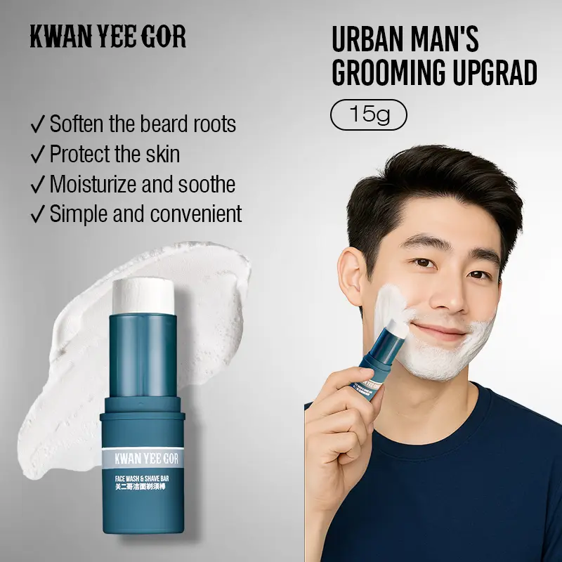 Cleansing shaving stick shaving foam cleanses skin
