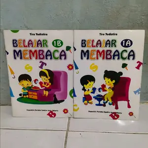 Paket 2 buku anak Belajar membaca 1a,1b fuul color
