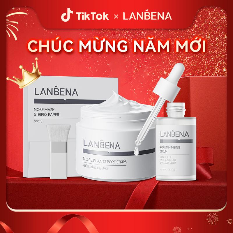  【Official Mặt Nạ Loại Bỏ Mụn Đầu Đen LANBENA,Phiên Bản Nâng Cấp 2.0 60 CÁI Dải Mũi Mặt Nạ Lột Sữa Rửa Mặt Làm Sạch Mụn Đầu Trắng Lỗ Chân Lông Làm Sạch Sâu Thích Hợp Cho Mọi Loại Da 30g,mụn đầu đen,SkinCareTips Skincare Nasal Whitening Nữ Nam giới 