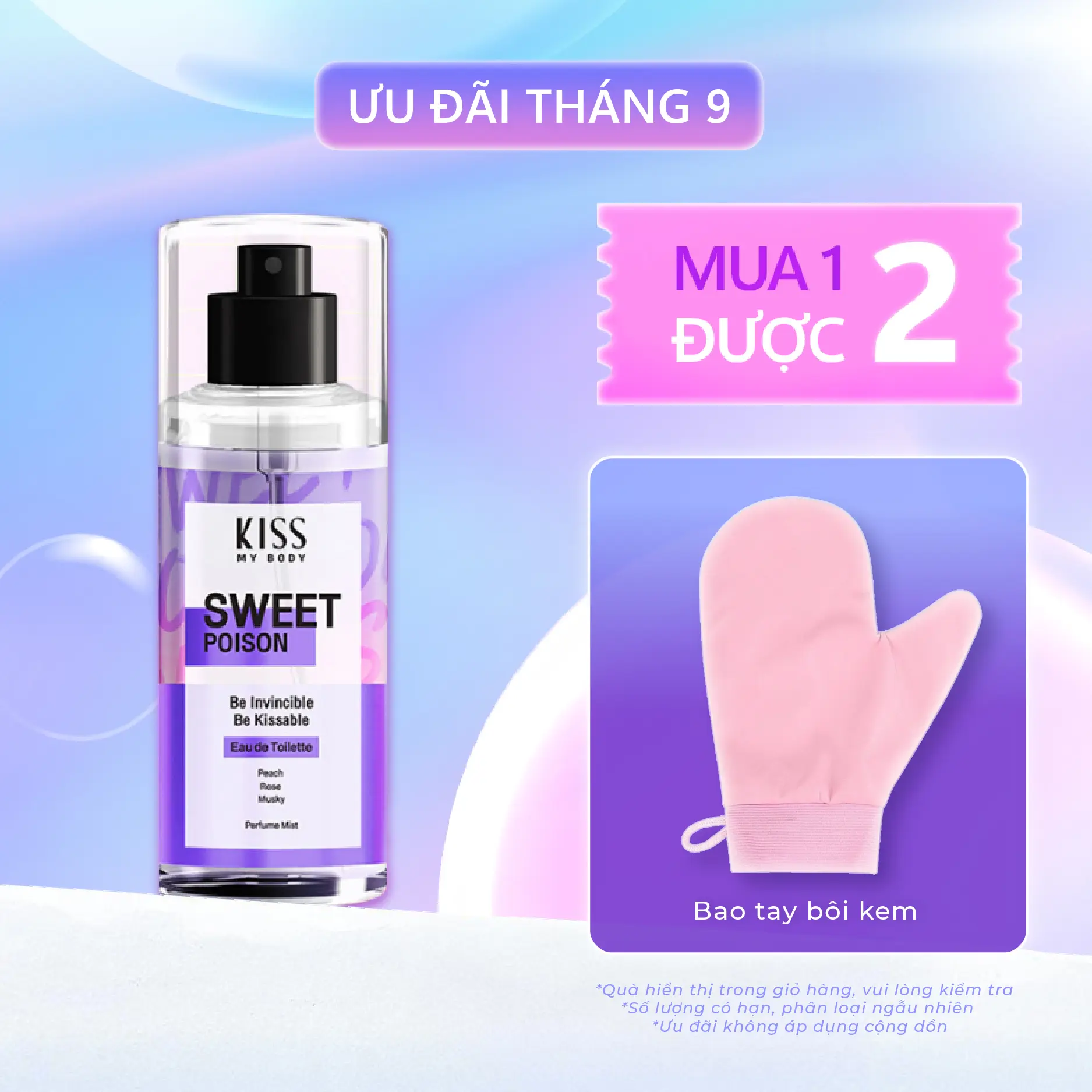 Xịt Thơm Cơ Thể Hương Nước Hoa Kiss My Body #Sweet Poison 88Ml