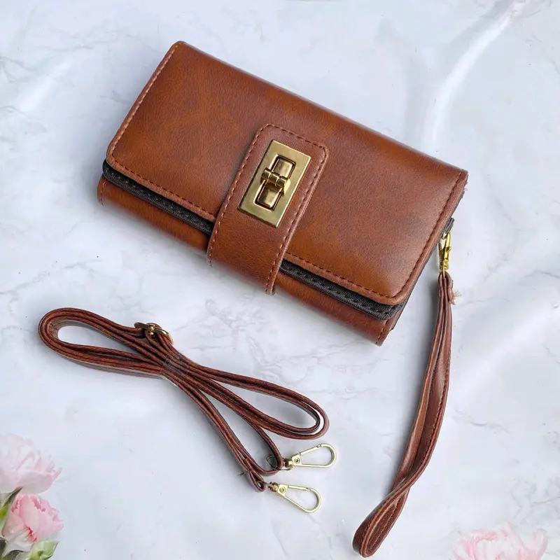 Dompet Celsy Cleva Bordir Elvita untuk Wanita dengan 2 Lapisan dan Tali Genggam Gratis - dompet Uang, Kartu 7
