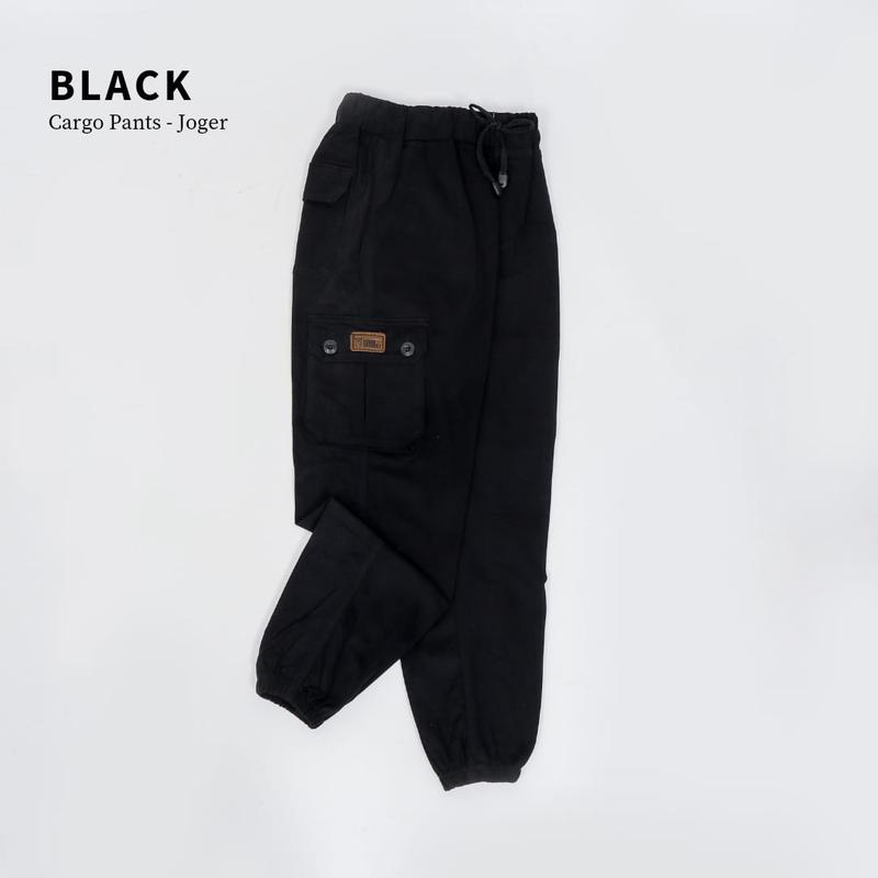 Celana Cargo Joger Remaja Pria Pinggang Karet Bahan Katun Twill Strecth Premium 2