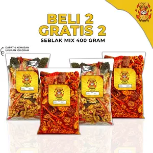 ABAHKRIUK - Beli 2 Gratis 2 SEBRING MIX 400 Gram Kripik Sebring Rasa Original 100gr Pedas 100gr Pilih 4 Varian