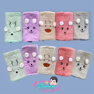 Handuk Bayi Lembut Microfiber Premium Berkarakter 100x50 Cm /Perlengkapan mandi buah hati Bunda