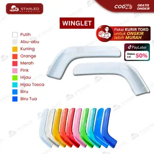PAKET COMBO WINGLET UNIVERSAL DEPAN BUMPER WARNA MOBIL TRUK BUS BEMPER HIDROLIK TOWING STRAP PLAT JDM