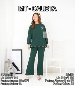 MT - Oneset Calista Knit Osaka Variasi Bordir Pita
