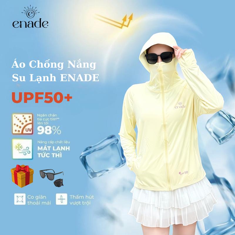 Tặng Kính ENADE Áo Chống Nắng Su Lạnh 5D Hàn Nhập UPF 50+ Bảo Vệ Da UVF 95% Chất Liệu Polyester Cao Cấp Ngăn Ngừa Mùi Khó Chịu Thoáng Khí Phù Hợp Nam Nữ