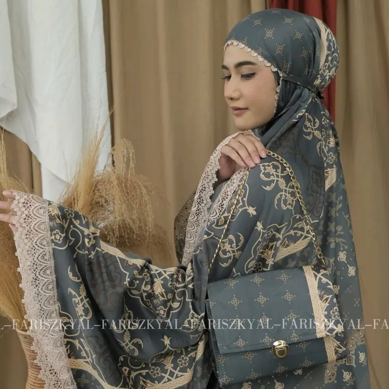 Mukena Dewasa 2in1 Maxmara Silk Premium Renda Cantik Nagita Lembut 0