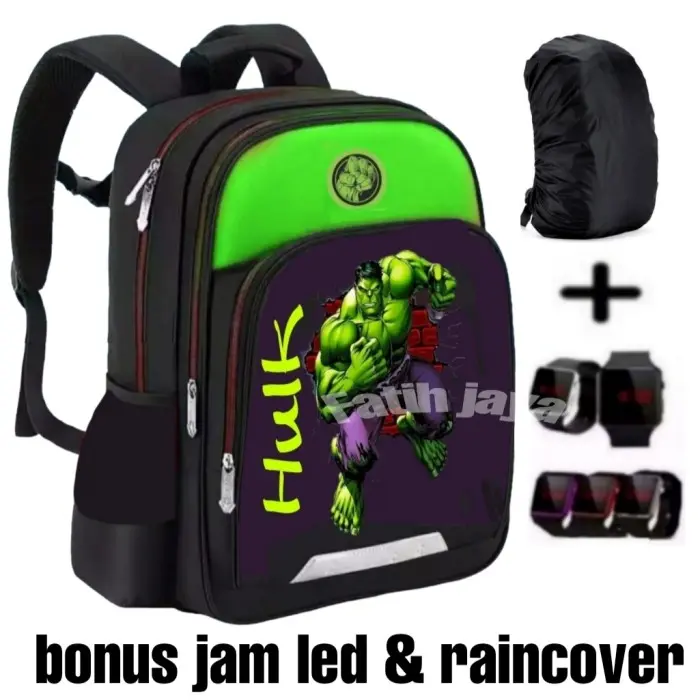 TAS ANAK LAKI - TAS SEKOLAH ANAK - TAS ANAK HULK - RANSEL SEKOLAH