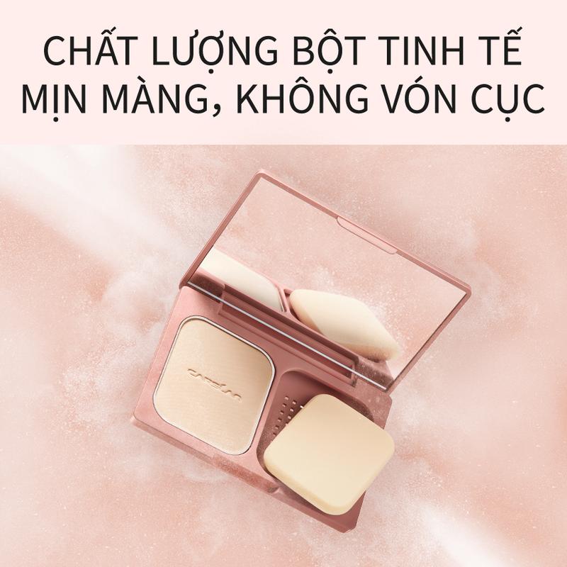 Carslan-Phấn Phủ Dạng Nén, Kiểm Soát Dầu, Thiết Lập Khuôn Mặt, Che Phủ Toàn Bộ 24H, Trang Điểm Khuôn Mặt Tự Nhiên, 9G 6