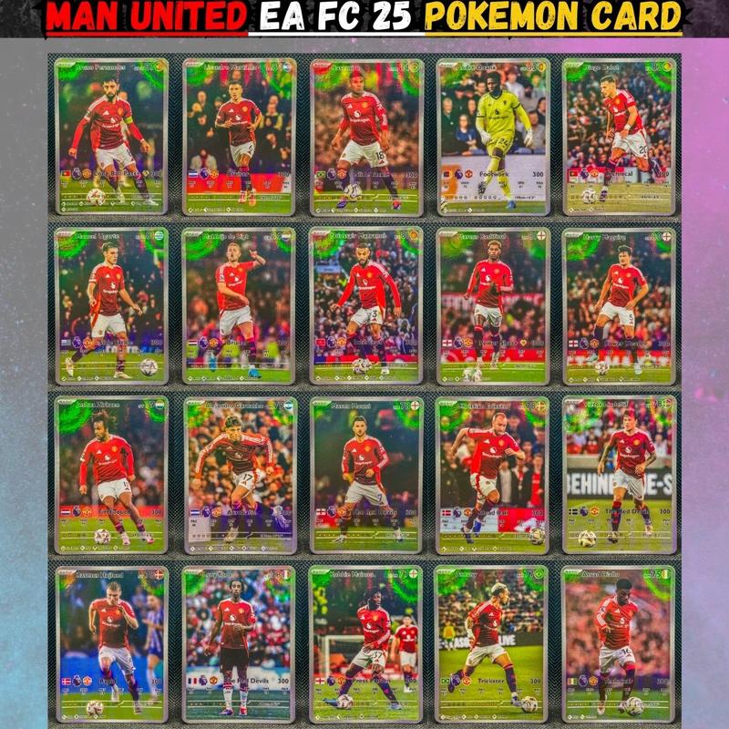 Manchester United EA FC 25 Pokemon Holographic Cards (2024/25) 1