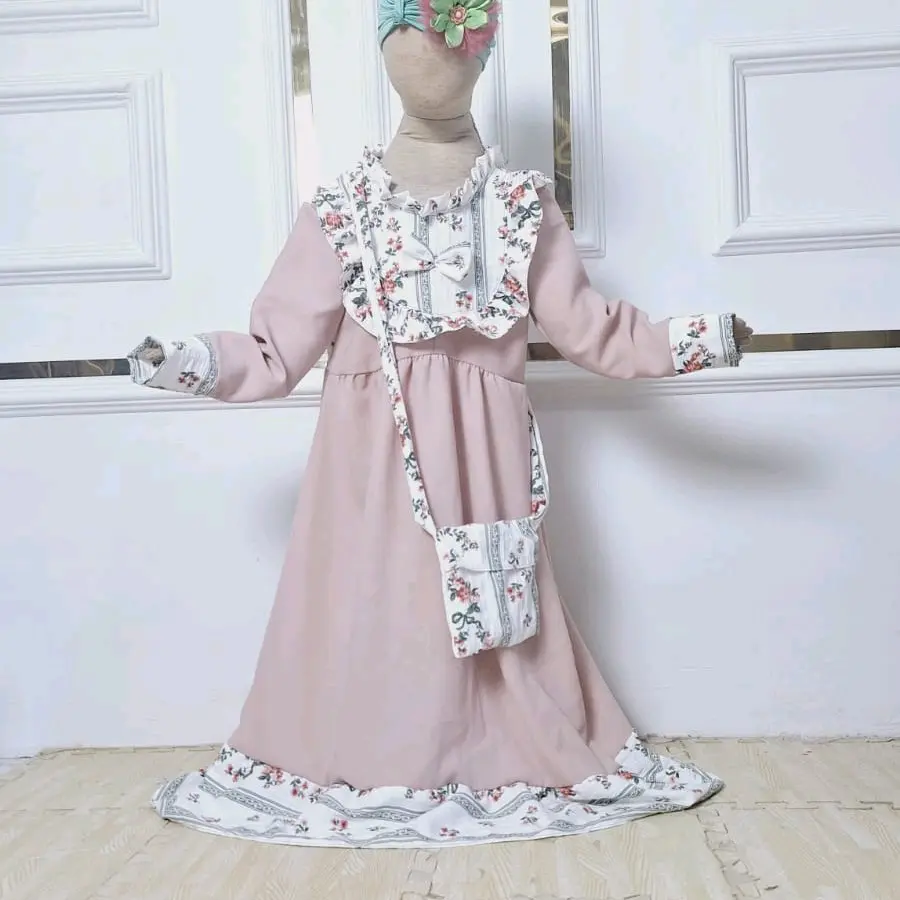 Gamis Kirana Anak Perempuan size 1-10Tahun
