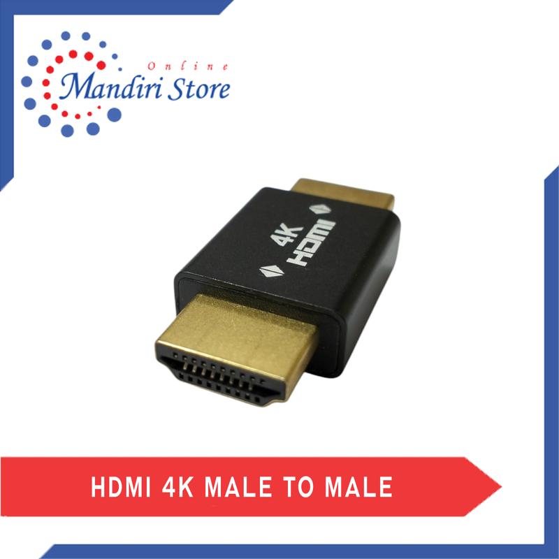HDMI Connector Adapter Male To Male 4K Straight [HDM-M19] 1