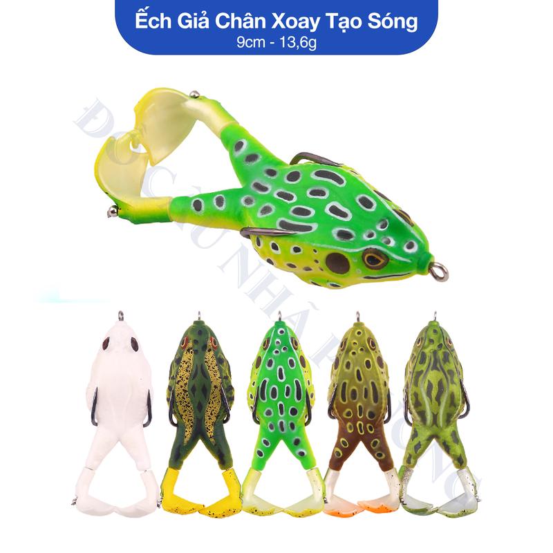 Mồi Ếch Giả Chân Xoay Tạo Sóng Chuyên Câu Lure - 9cm 13.6g - Mồi Lure Mồi Cá Nhái Hơi Câu Cá Fishing