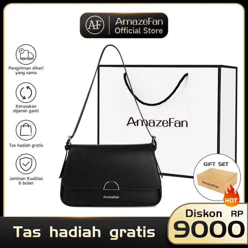 AmazeFan Tas Selempang Wanita Nyaman dan Praktis Tas Bahu Ketiak Sling Bag Fashion Shoulder Bag