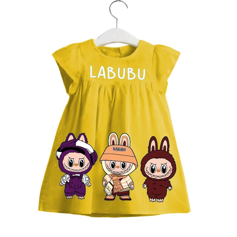 Product Introduction of Pakaian Dress Anak Perempuan Gambar Sablon 1-3 Tahun - Fashion Katun Cewek Combed 10