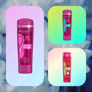 Serasoft Serum Shampo Perawatan Rambut Rontok anti Ketombe dan smooth & shine kemasan 170 ml Shampoo Haircare