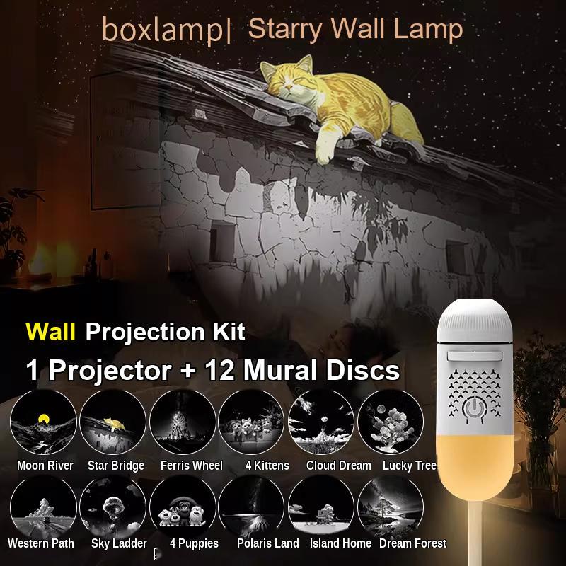 12-DIsk Galaksi Star Proyektor Lampu Tidur Bintang USB LED |12-Disc Galaxy Star Projector Night Light Star Projection USB LED