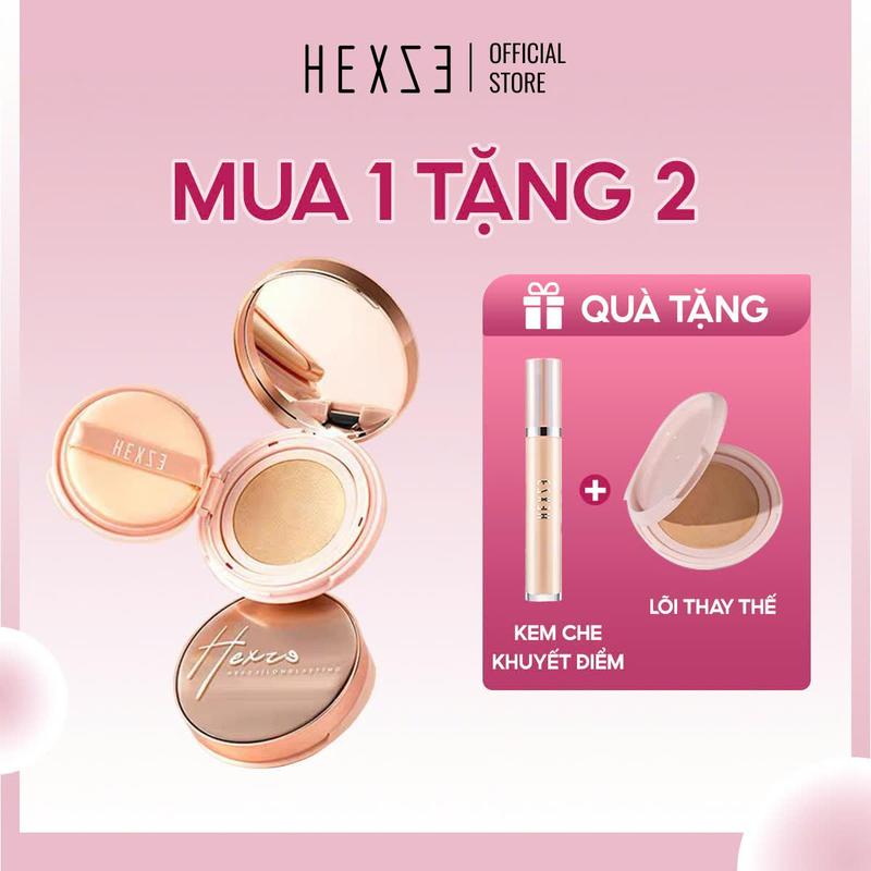 Hexze - MUA 1 TẶNG 1 LÕI THAY THẾ HEXZE- Cushion phấn nước mịn đẹp Trang Điểm Mỹ Phẩm Nữ Cosmetic Women