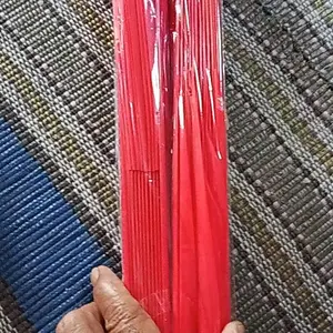 Kipas Polos Merah Jumbo | Bisa Untuk Latihan Thai Ci