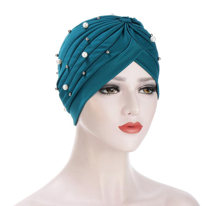 Product Introduction of European and American Fashion Pleated Ladies Sleeve Cap Indian Cap Size Beads Muslim Tam-O'-Shanter 12