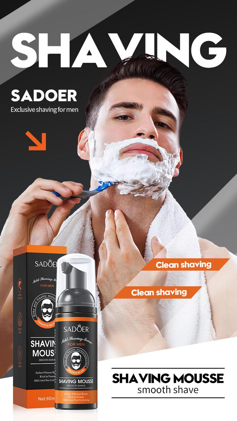 Product Introduction of Kem Cạo Râu, Dành Cho Nam Giới, Với Vitamin E Và Lô Hội, Thích Hợp Cho Da Nhạy Cảm, Kem Mousse Cạo Râu, Kem Cạo Râu Du Lịch, Làm Sạch Nhẹ Nhàng, Nhẹ Nhàng Và Không Kích Ứng 0