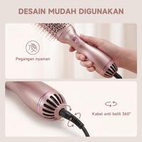 Gambar MAIMEITE Blow Dryer Hot Air 4-In-1 Hot Air Brush Sisir Pengering Rambut 800W Blow Dryer Styling Pelurus Rambut Curling Volume Multifungsi Hairdryer - Merah Muda dari MAIMEITE Store Kota Administrasi Jakarta Utara 3 Tokopedia