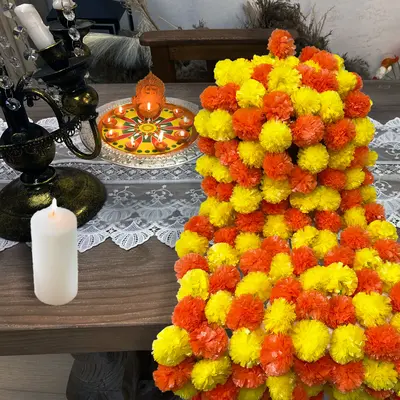 50 Marigolds Crepe Paper Flowers, Day of the Dead, Dia de Los Muertos, Yellow, Orange, Mexican Flowers, Wedding, Baby hotsell Shower, Halloween