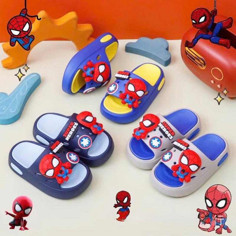 Mua dép bánh mì người nhện đế cao siêu nhẹ Kem tặng bộ hình Labubu cho bé trai thời trang tiện dụng