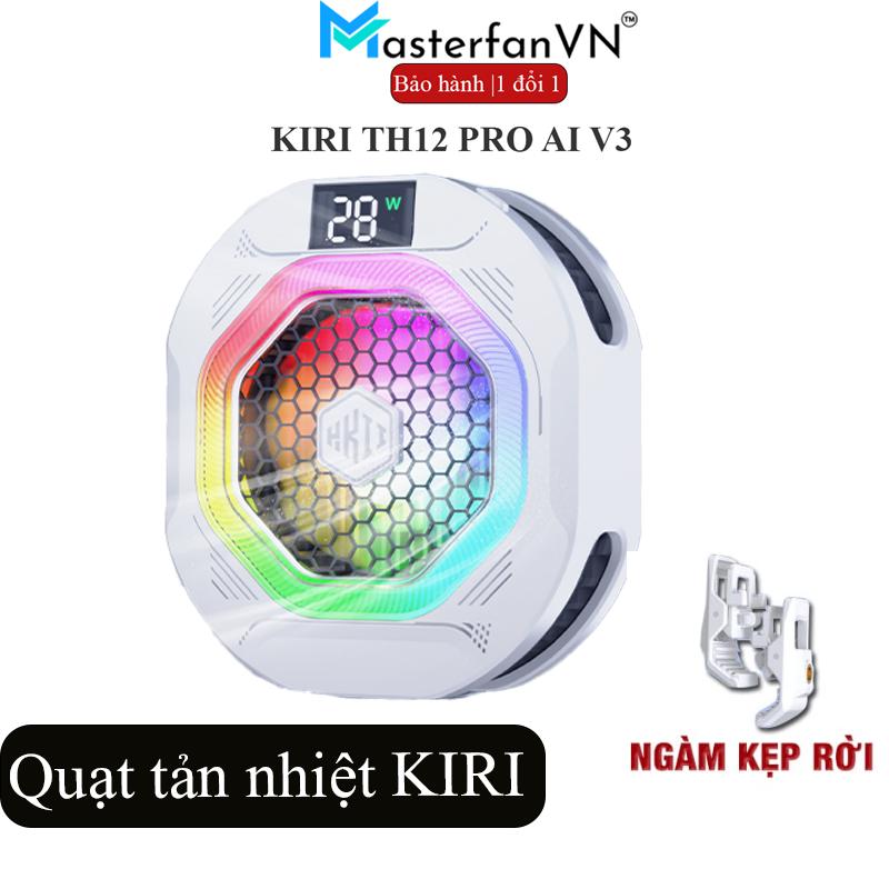 Quạt Tản Nhiệt Điện Thoại Máy Tính Bảng Kiri TH12 Làm Lạnh Nhanh Tích Hợp AI Không Nóng Tay Khi Chơi Game Phụ Kiện Điện Thoại Pubg