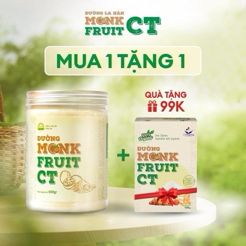 Đường La hán quả Monkfruit CT| Nguồn gốc tự nhiên | CT Pharma| 600 Gram |Monkfruit Sugar| Ngọt 1:1|