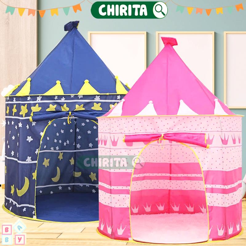 Lều Công Chúa Hoàng Tử Trẻ Em Hình Lâu Đài Đồ Chơi Cho Bé Trai Bé Gái