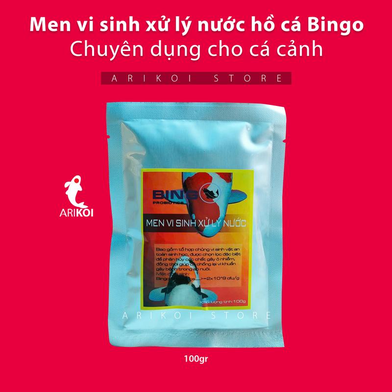 Super Protect Men Vi Sinh Bingo 100g - Xử Lý Nước Hồ Cá Koi An Toàn Không Chứa Hoá Chất Không Mùi Tanh dạng bột các loại ngũ cốc đóng gói multibio viên sủi làm sạch bể cá visinh choca vi sinh hồ cá