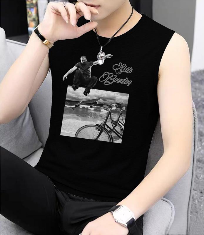 Kaos Singlet Pria/ Kaos Dalam Pria SKATE/Baju Tanpa Lengan Pria/Singlet Gym Olahraga Keren/Singlet grosir Murah Berkualitas dewasa remaja Distro 2