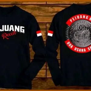 kaos pejuang receh coin lengan panjang Distro  Sablon Katun