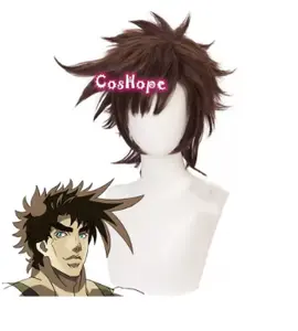 Jojo's Bizarre Adventure Joseph Joestar Wigs Cosplay Costume Short