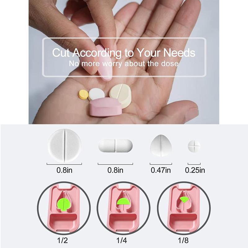 Compact Pill Cutter & Splitter - Perfectly Cut Small & Large Pills Anywhere 4