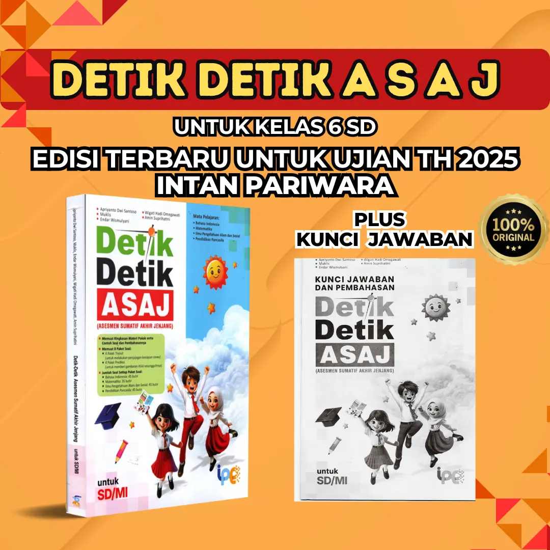 DETIK DETIK SD KELAS 6 EDISI 2025 INTAN PARIWARA ORIGINAL