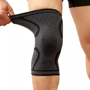 Knee Support Brace Nylon Deker Lutut Knee Pad Pelindung Lutut Compression Pad Elastis / Knee Pad Support Brace Nylon Running Fitness Cycling