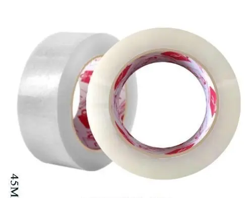Lakban Bening 90Yard Isolasi selotip clear tape 45MM x 60Meter full=(141g) Daya Lengket kuat lakban coklat Fragile Karton 3