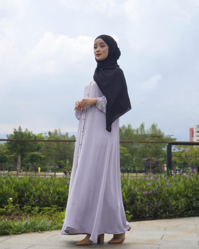 Product Introduction of Bella Dress Pesta Wanita Kondangan Terbaru 2024 Gamis Simpel Kekinian Bahan Airflow 5